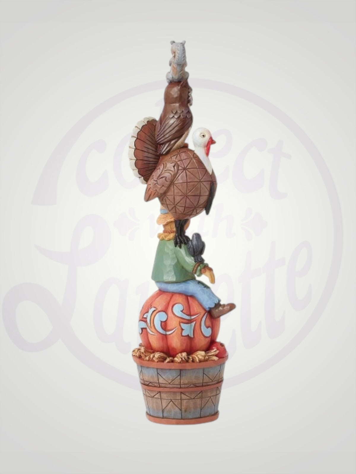 Jim Shore Heartwood Creek - Festive Fall Friends Fall Harvest Stack Figurine
